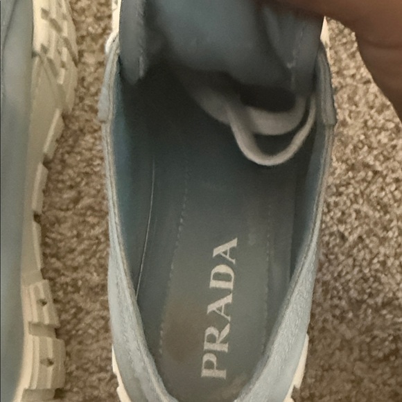 Prada light blue platform sneakers size 8 - Picture 11 of 12